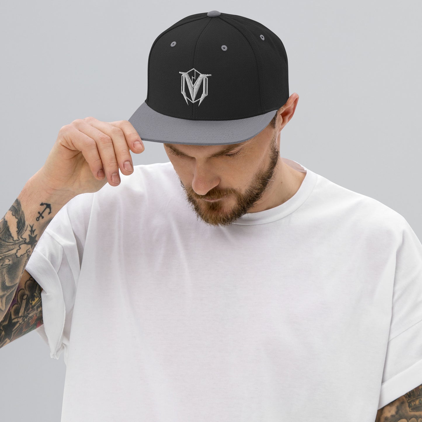 Hood Original - Snapback White M logo dual color