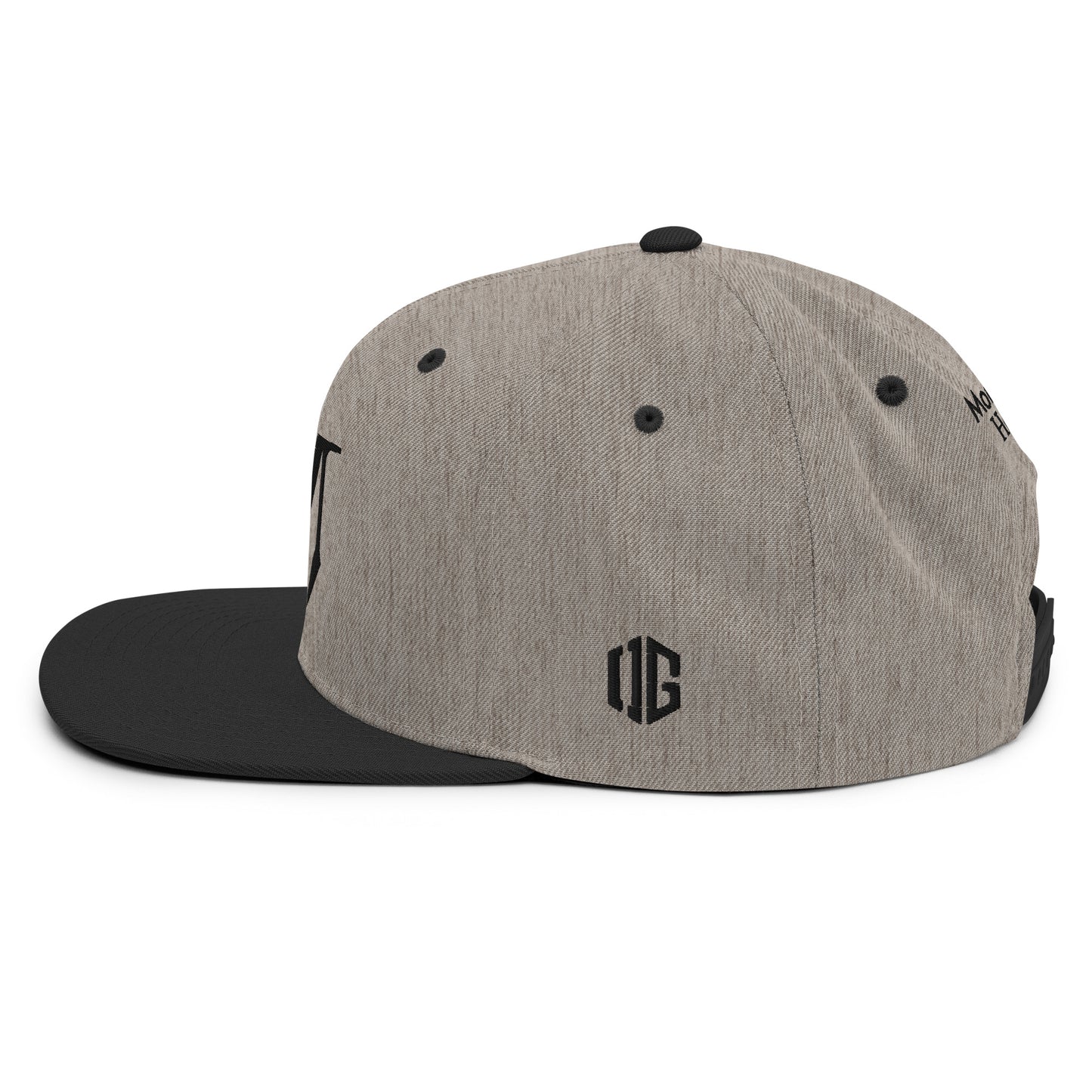 OG Classic Snapback - Black Badge with OG Print Contrast
