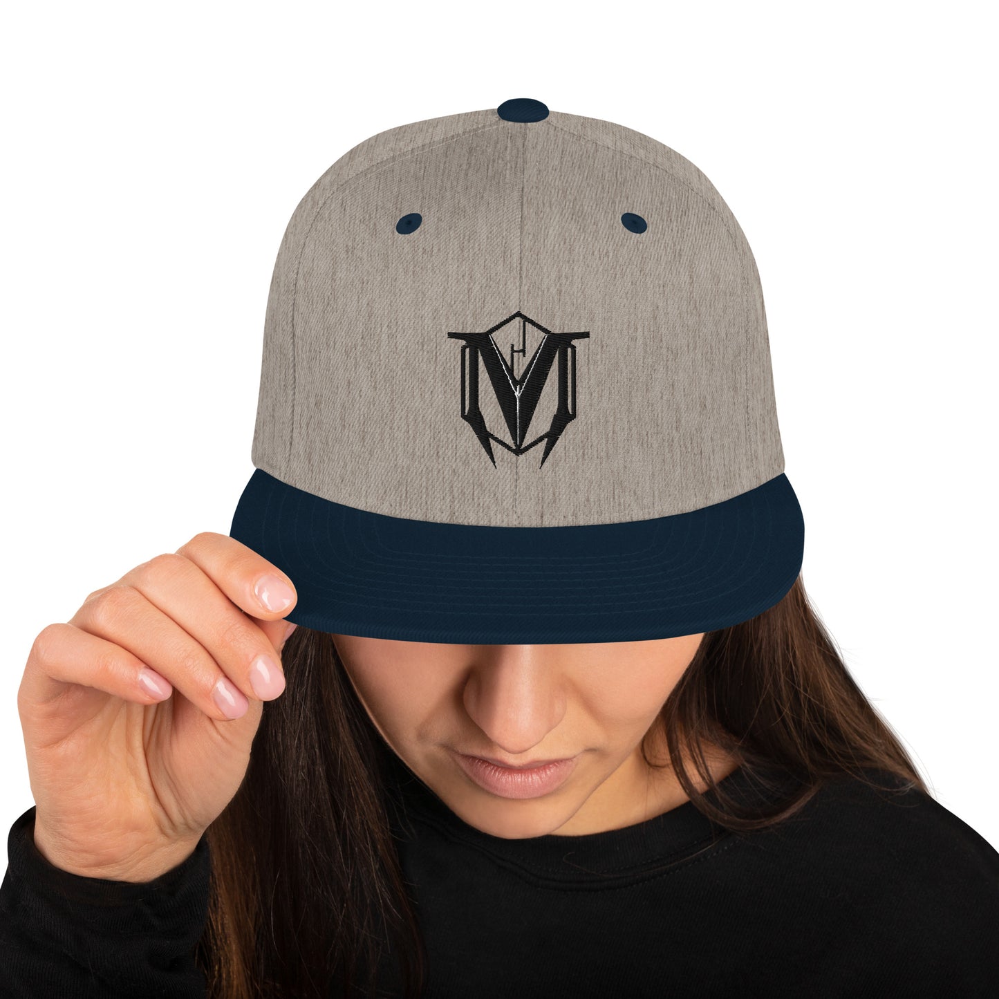 Hood Original - Snapback Black M Logo contrast