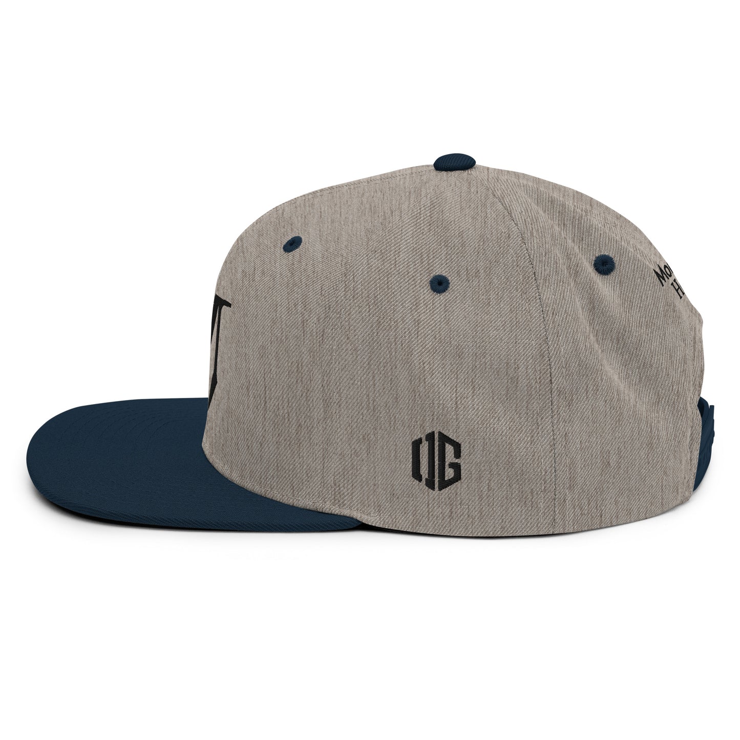 OG Classic Snapback - Black Badge with OG Print Contrast