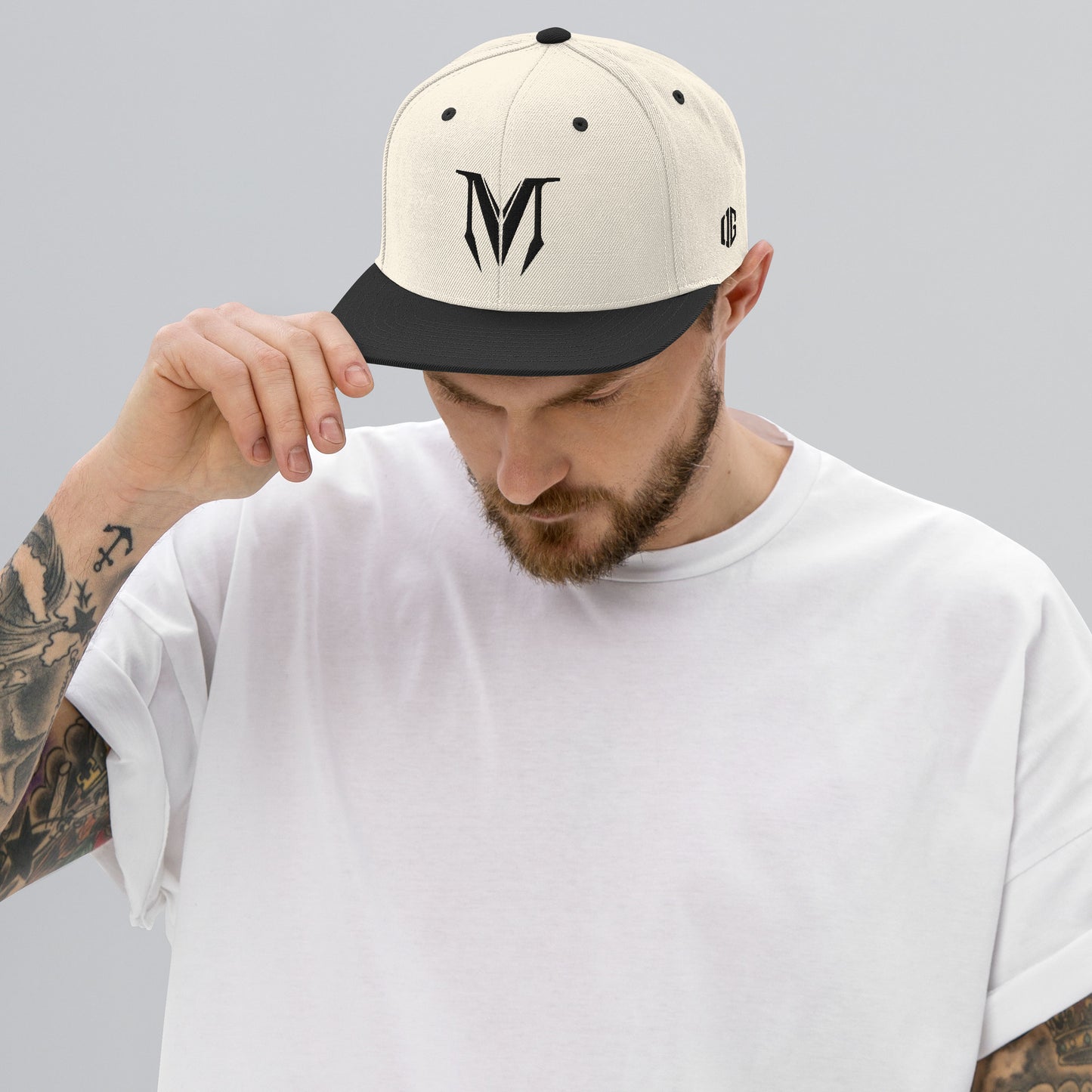 OG Classic Snapback - Black Badge with OG Print Contrast