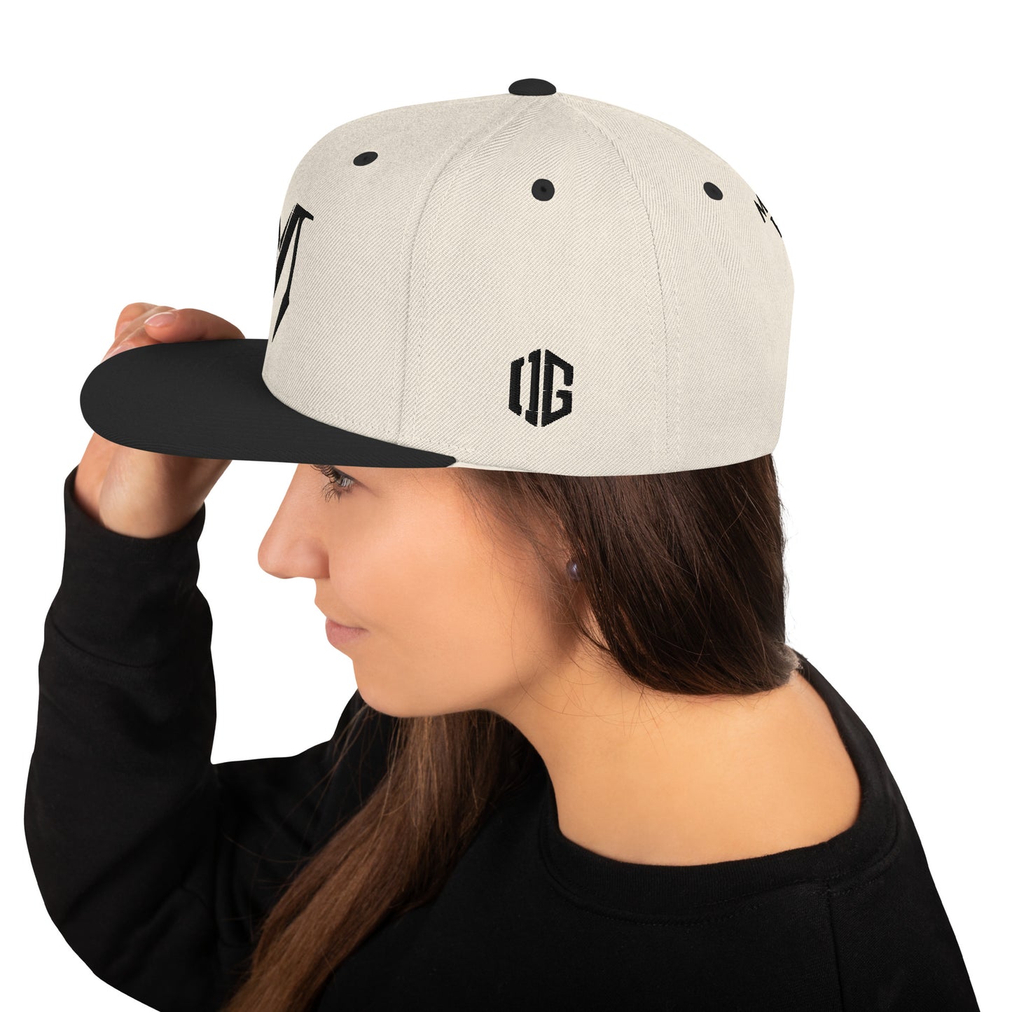 OG Classic Snapback - Black Badge with OG Print Contrast