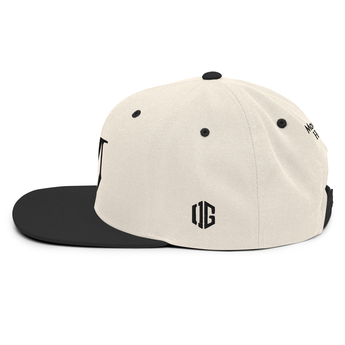 OG Classic Snapback - Black Badge with OG Print Contrast