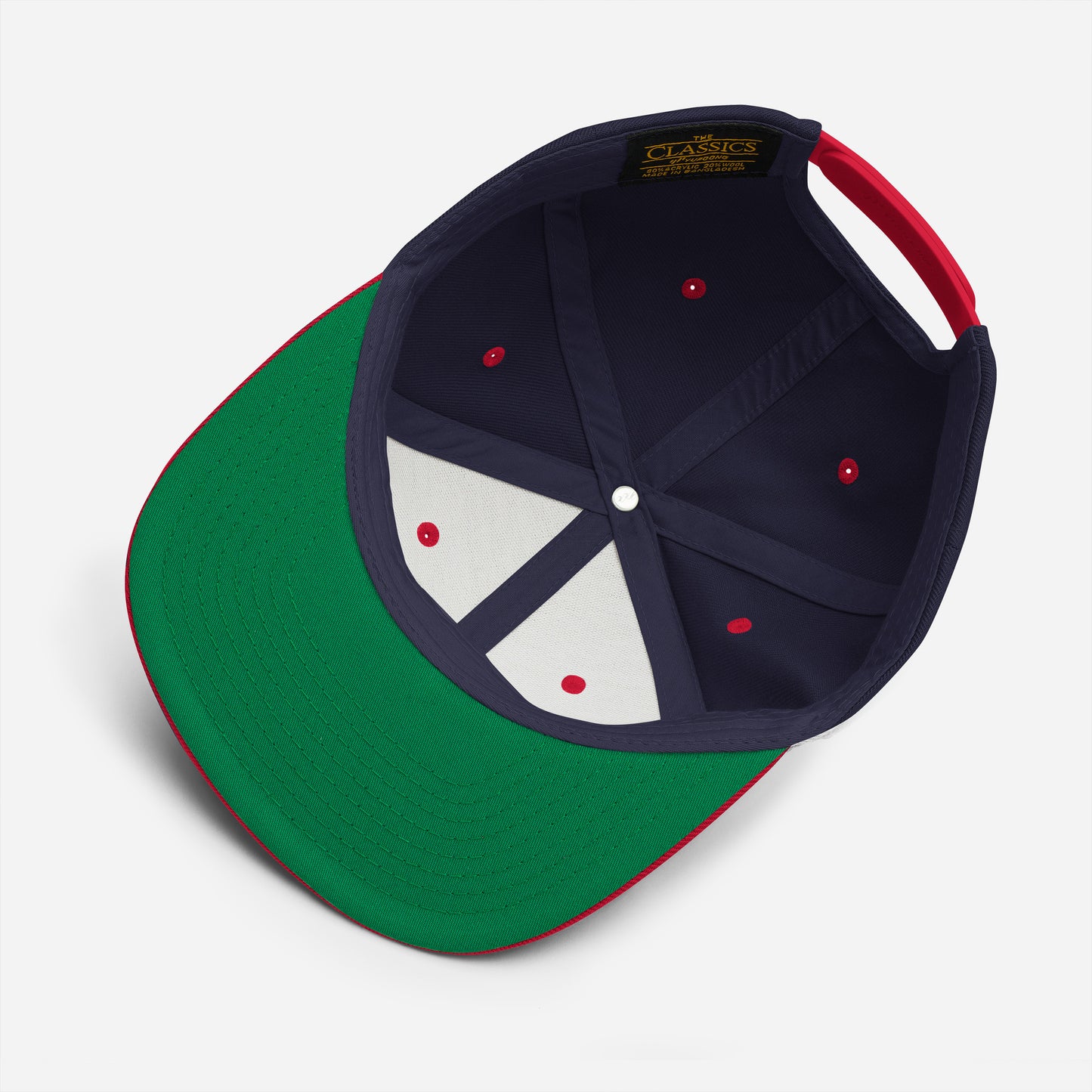 Hood Original - Snapback White M logo dual color