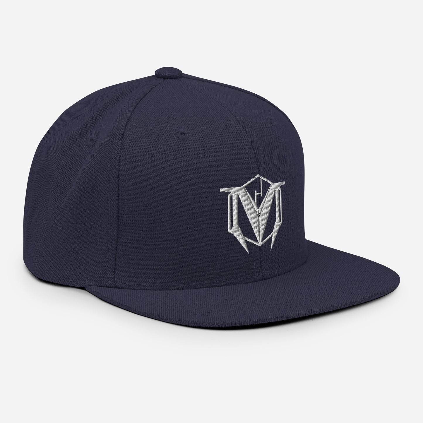 Hood Original - Snapback white M logo solid color