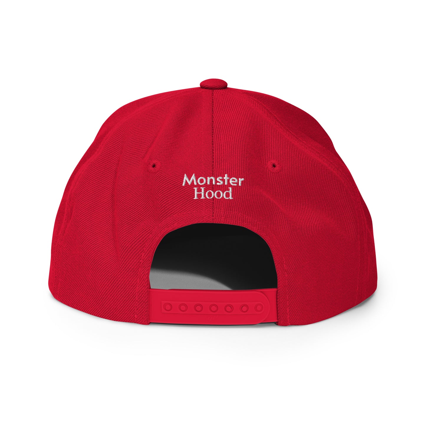 Hood Original - Snapback white M logo solid color