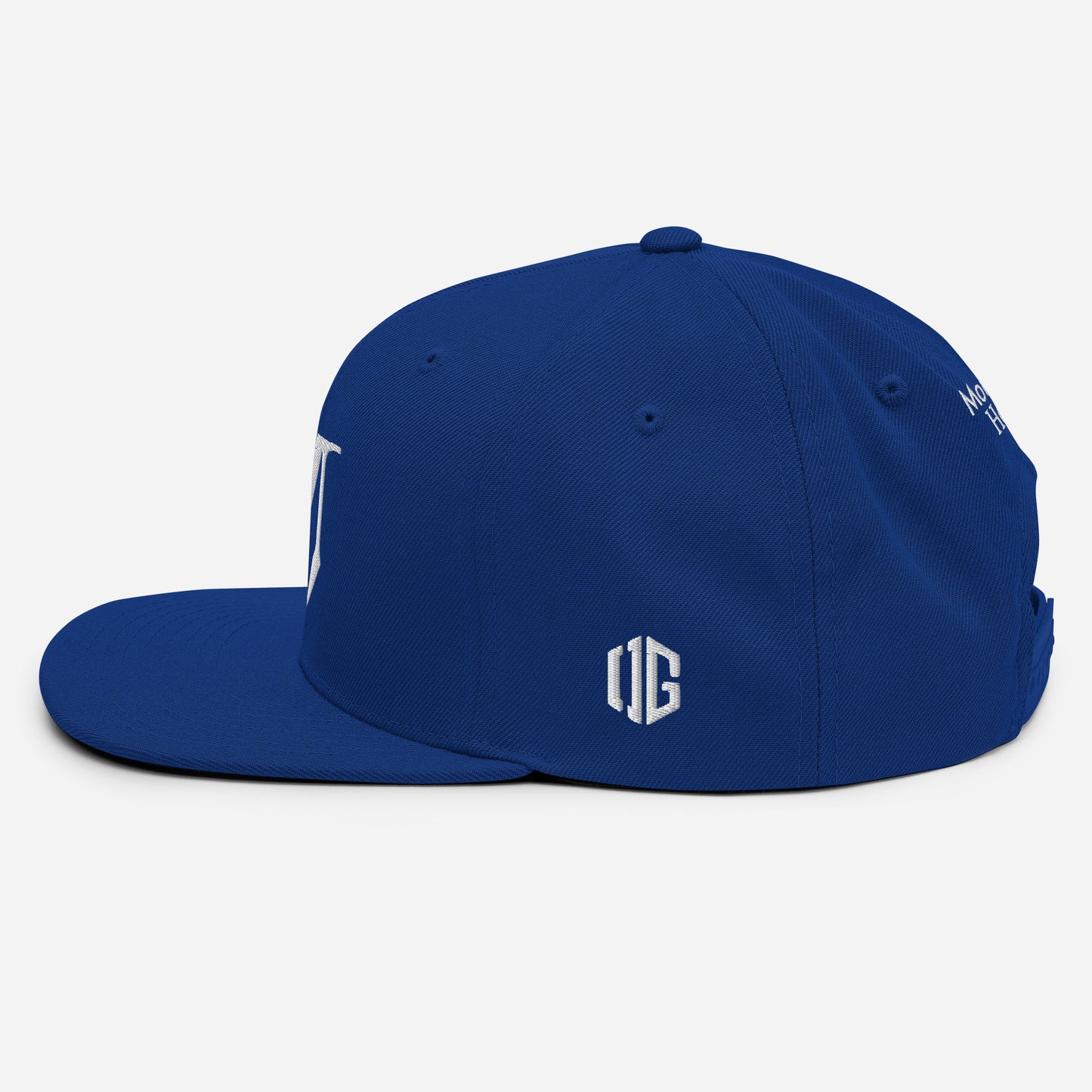 OG Classic Snapback - White Badge with OG Print Solid Color