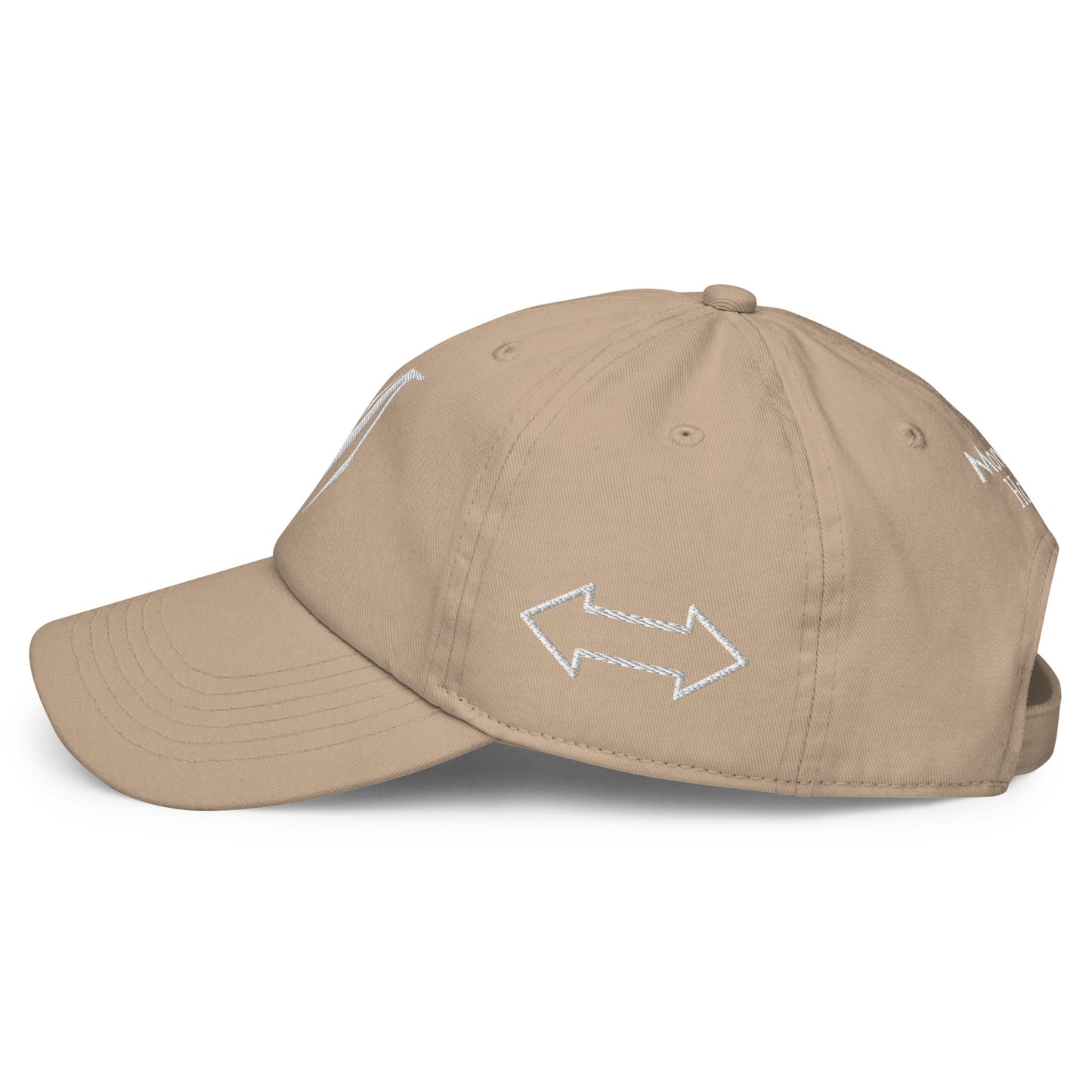 OG Fitted Classic Cap - White M with arrow print