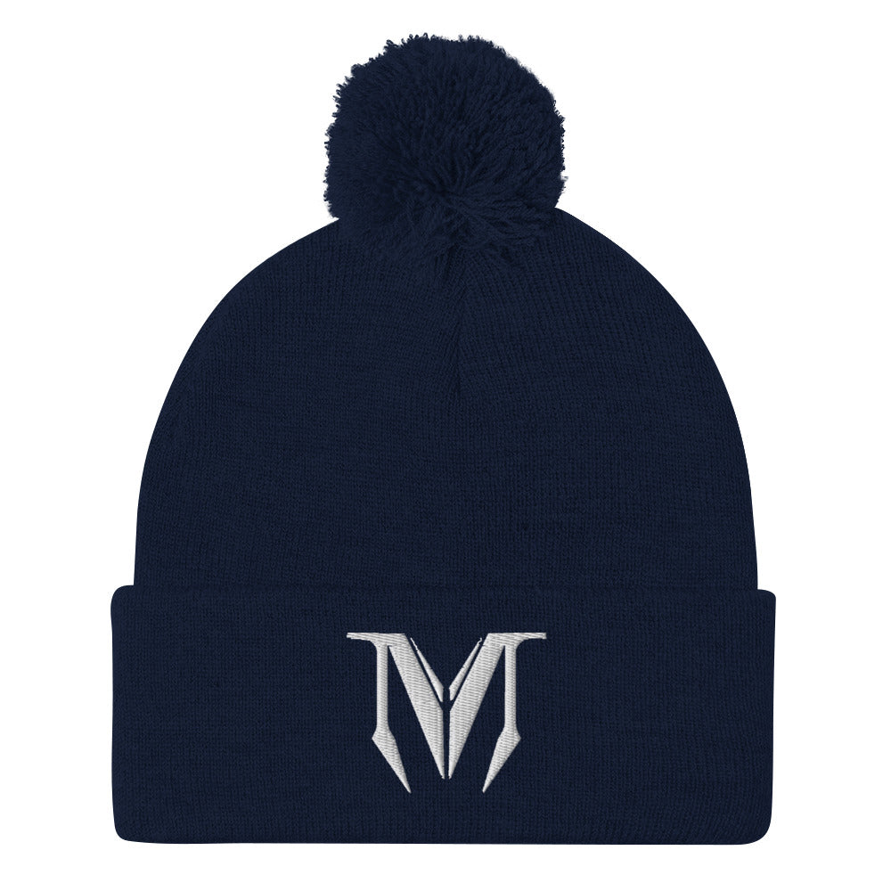 OG ClassicPom-Pom Beanie - white Badge