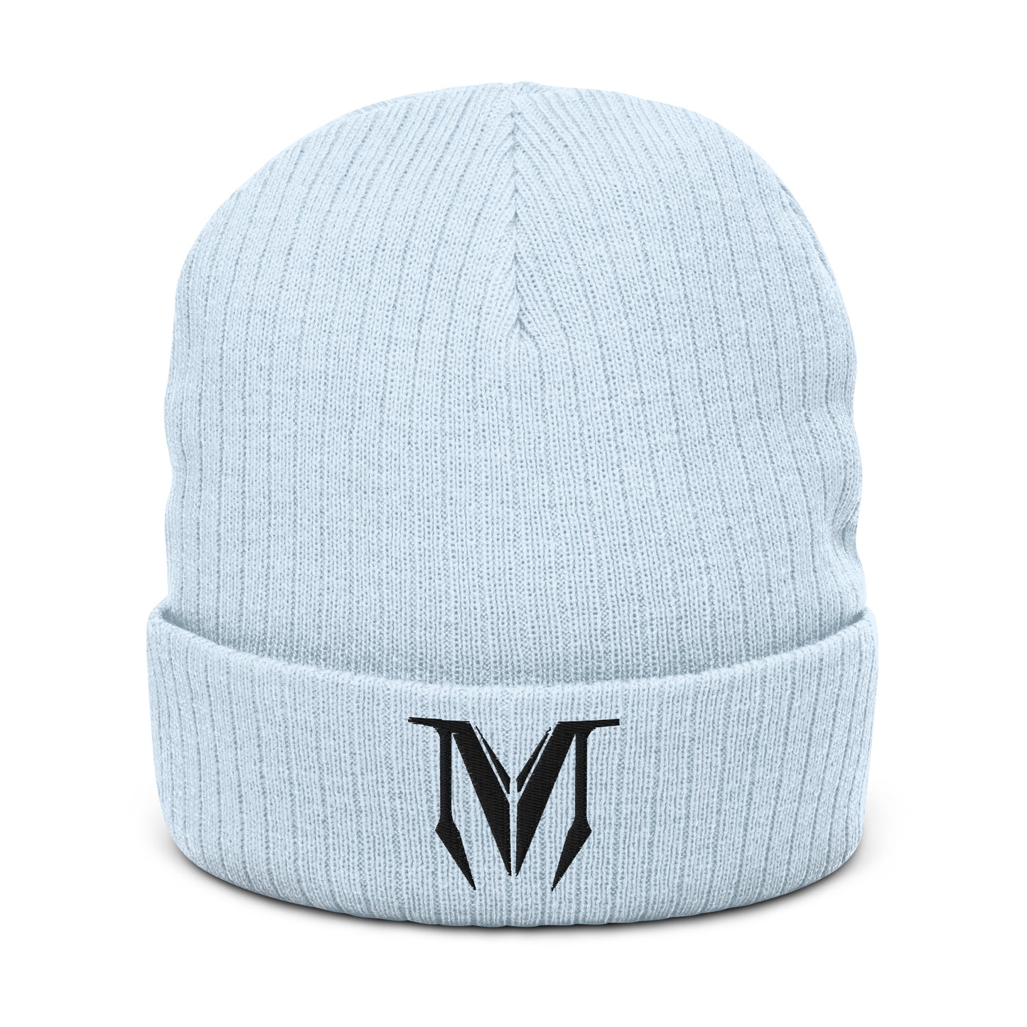 OG Classic Ribbed Knit Beanie - Black Badge