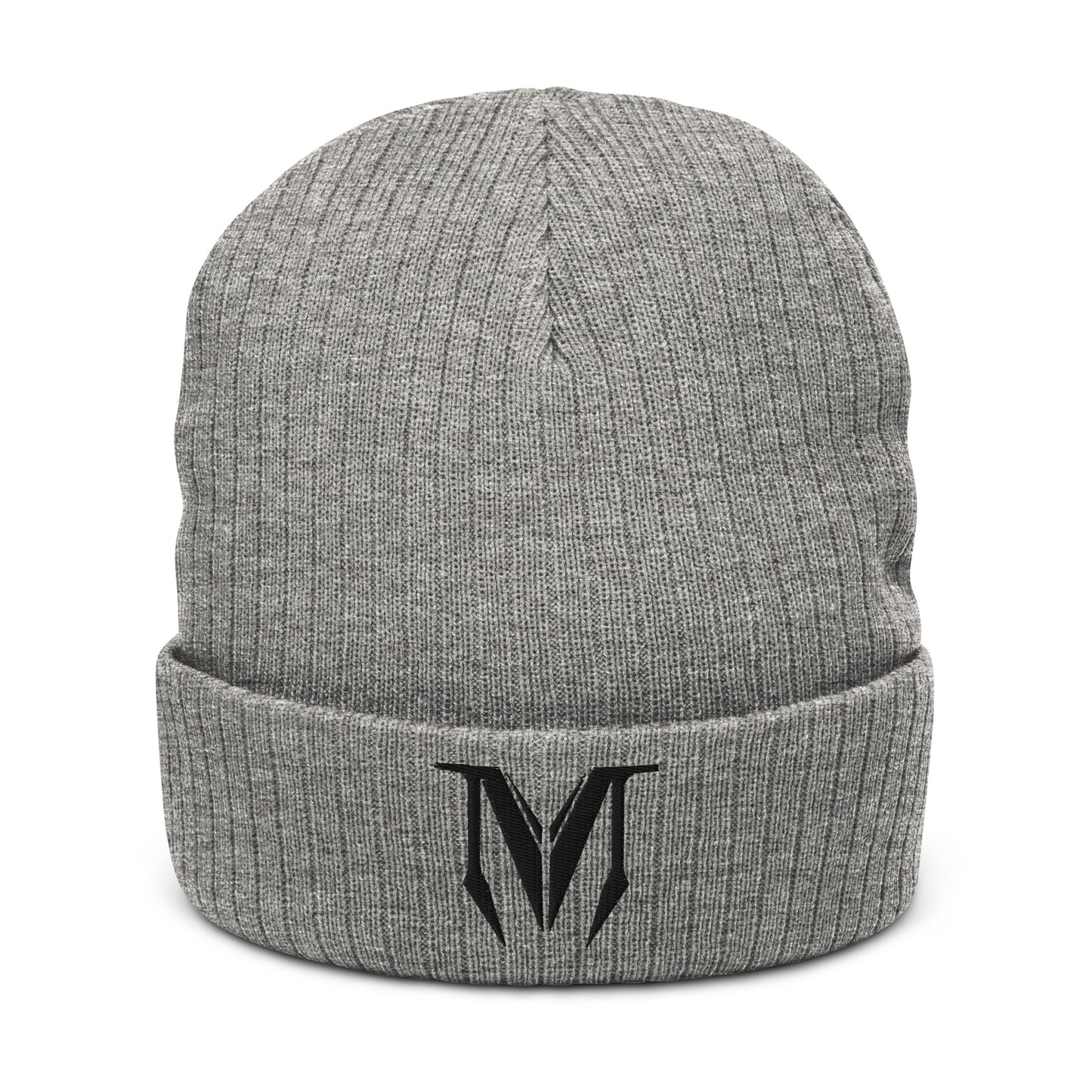 OG Classic Ribbed Knit Beanie - Black Badge