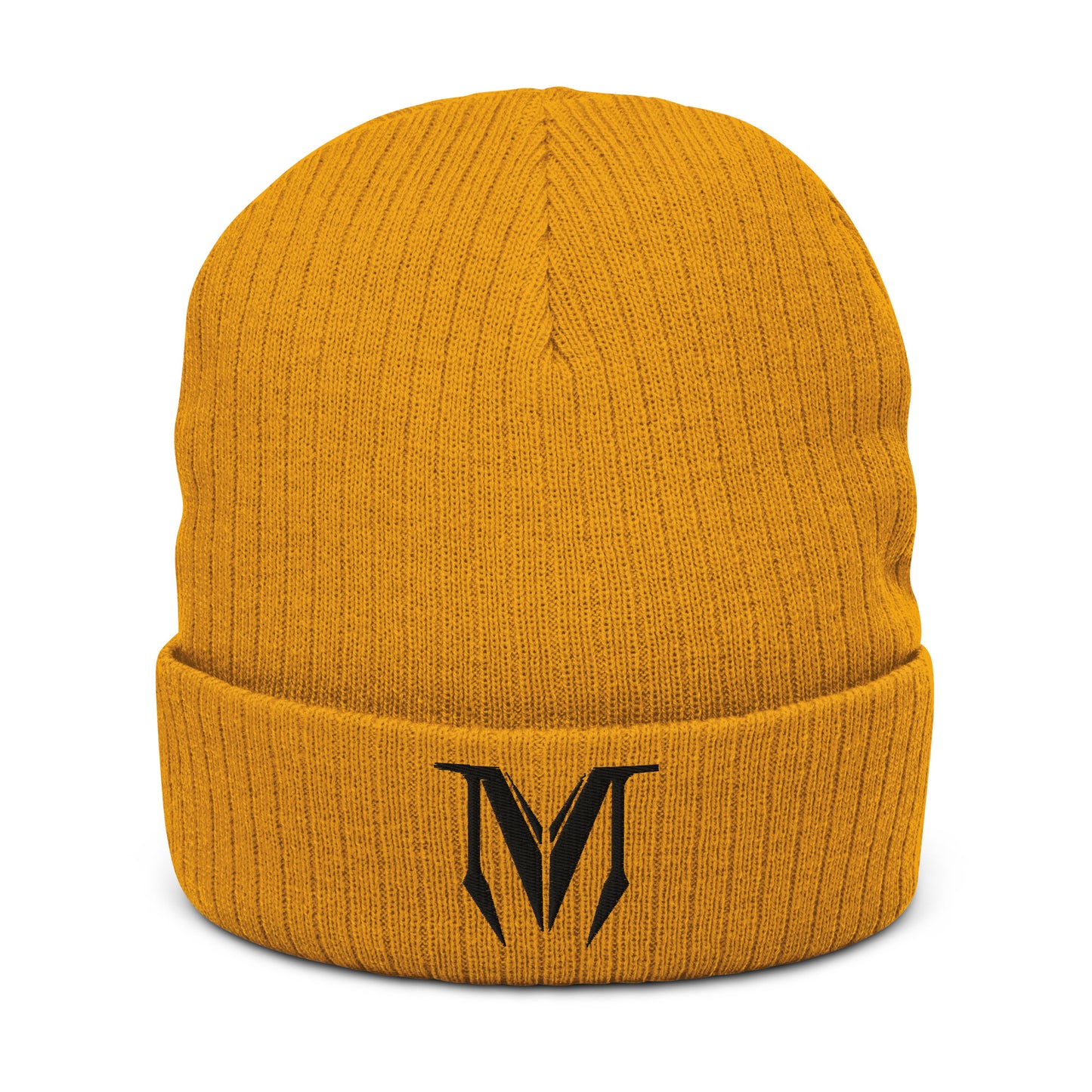 OG Classic Ribbed Knit Beanie - Black Badge