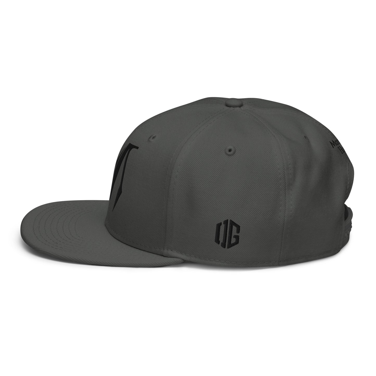 OG Classic Snapback - Black Badge with OG Print Solid Color