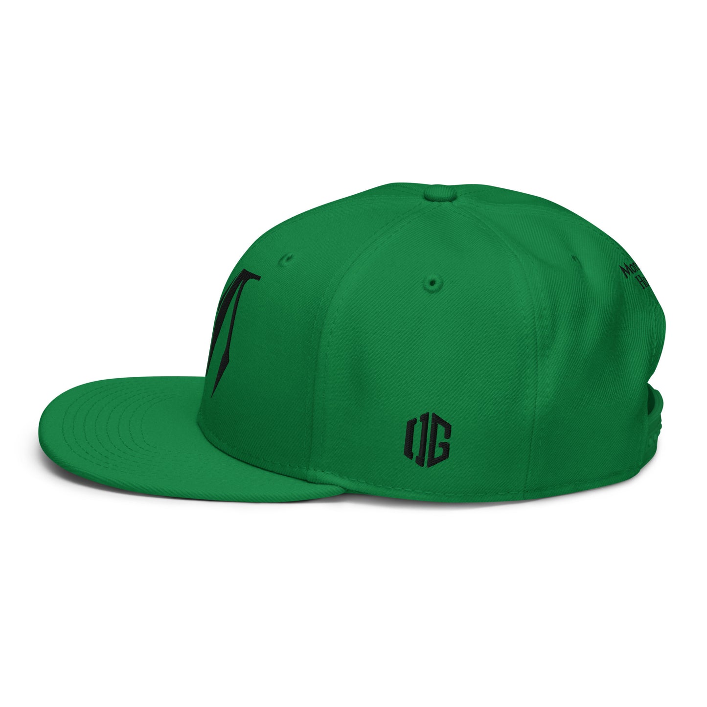 OG Classic Snapback - Black Badge with OG Print Solid Color