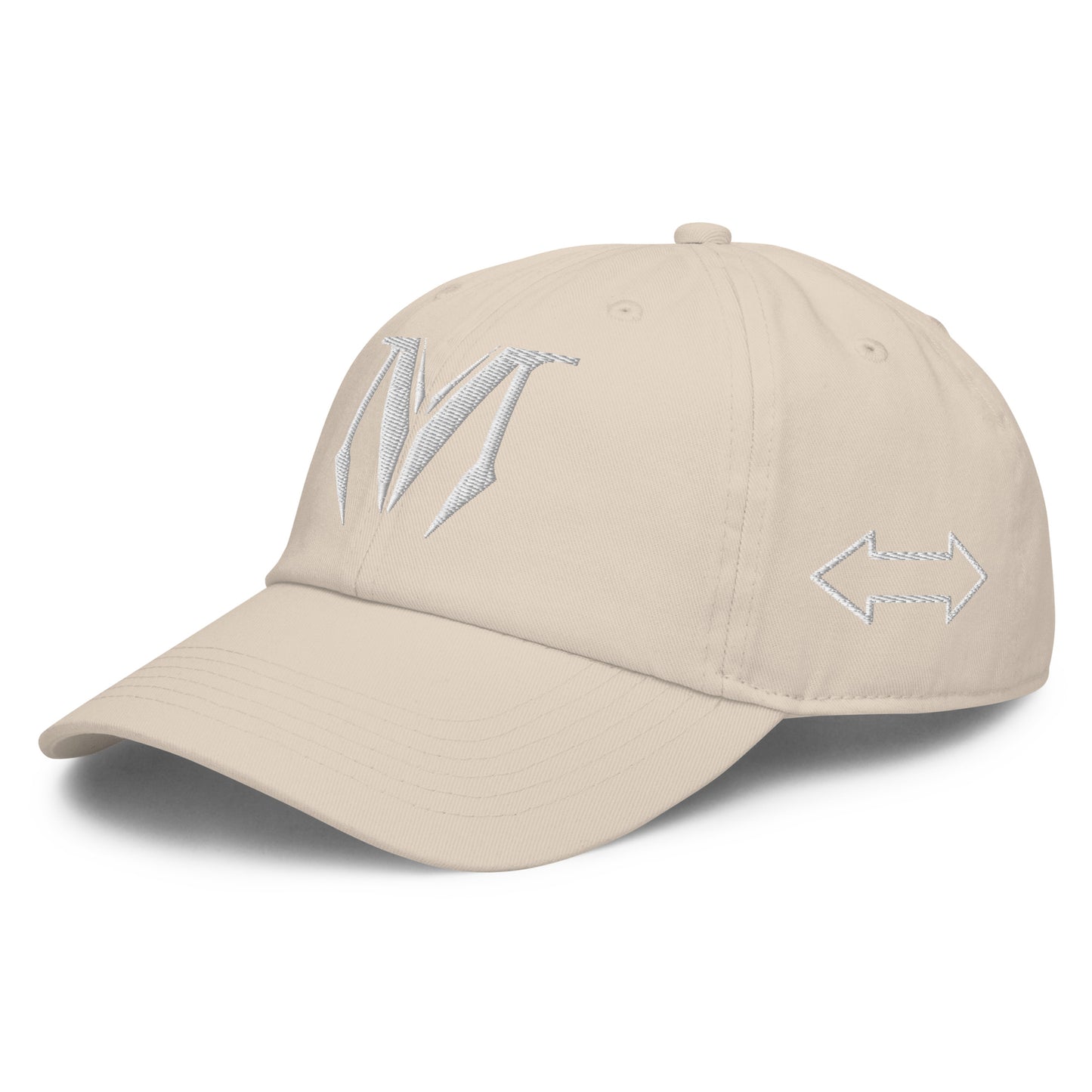 OG Fitted Classic Cap - White M with arrow print