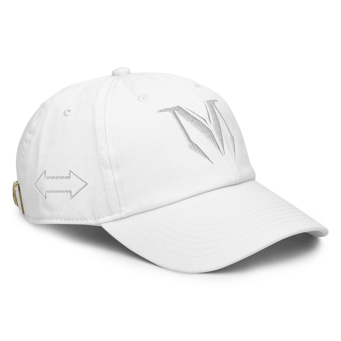 OG Fitted Classic Cap - White M with arrow print