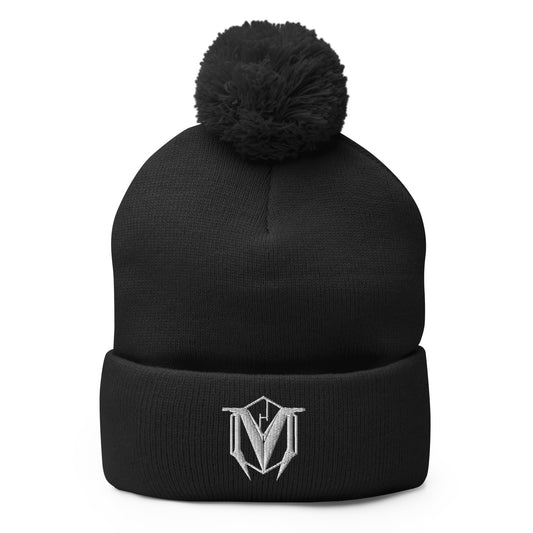 Hood Original - White Badge Pom-Pom Beanie